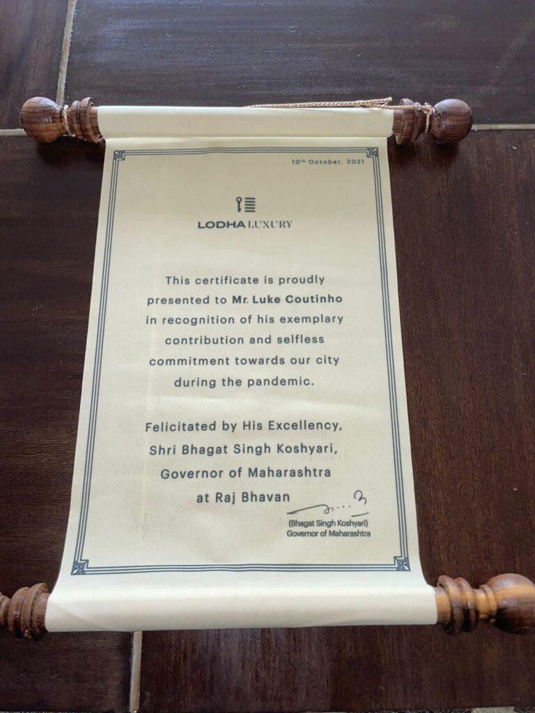 My Day at the Raj Bhavan: Being Felicitated by the Governor of Maharashtra Among 50 Top Medicine Practitioners & COVID Heroes