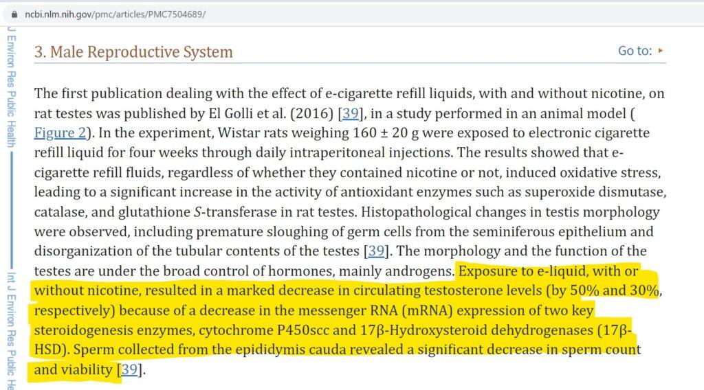 vaping sperm count