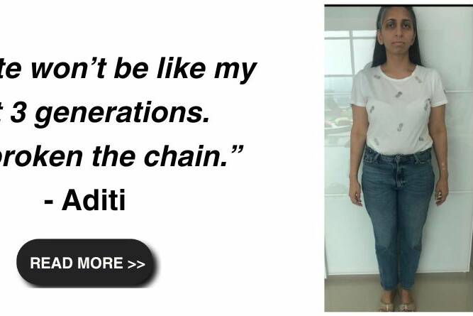 “My fate won’t be like my last 3 generations. I’ve broken the chain.” - Aditi