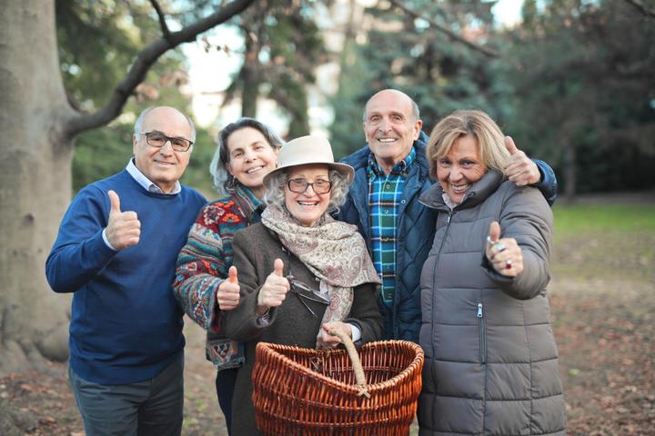 secret to longevity : Centenarians smiling and enjoying life