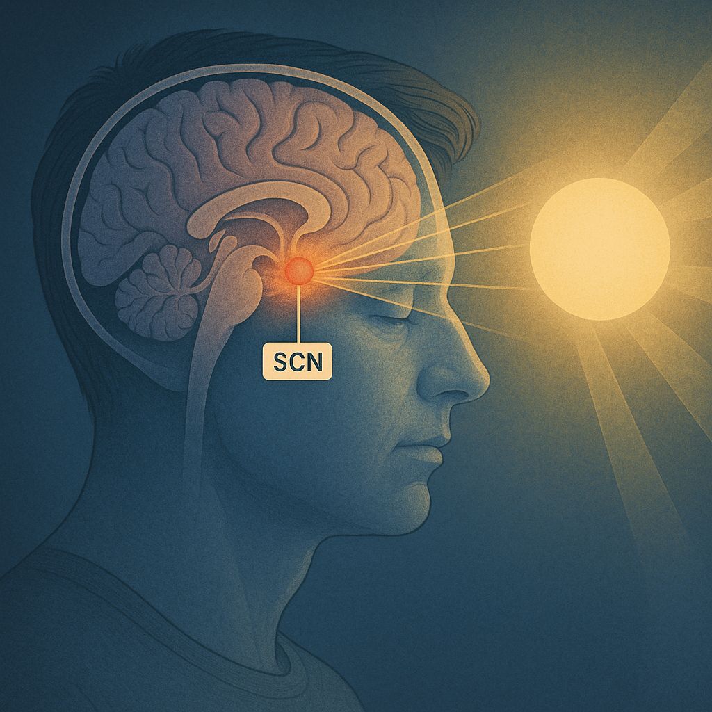 suprachiasmatic nucleus (SCN) 