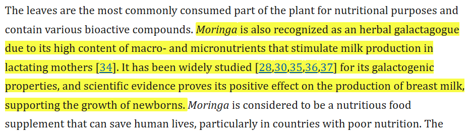 moringa powder for breast milk