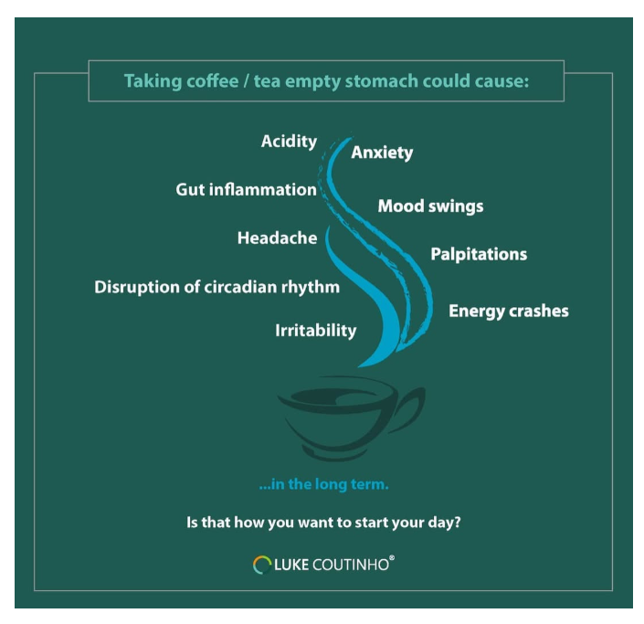 drinking morning tea side effects
