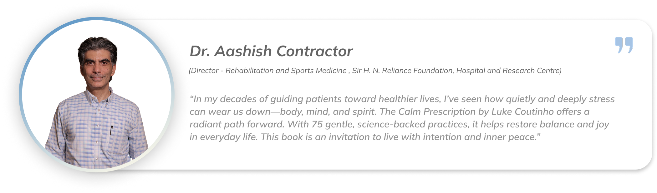 Dr. Aashish Contractor