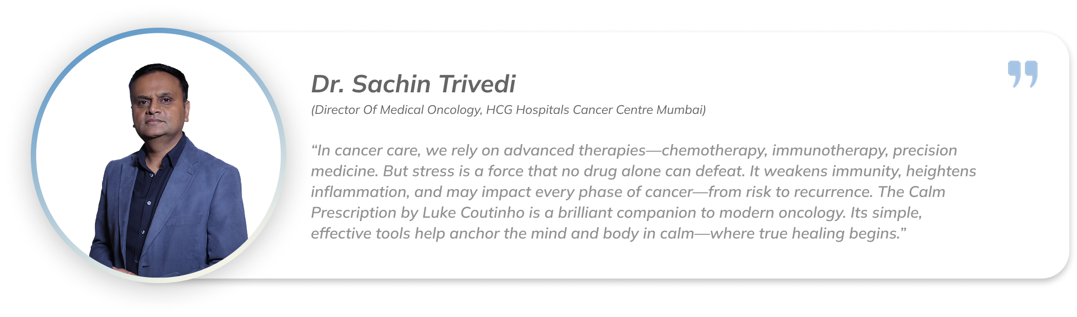Dr. Sachin Trivedi