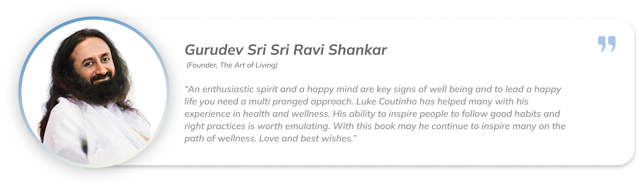 Gurudev Sri Sri Ravi Shankar